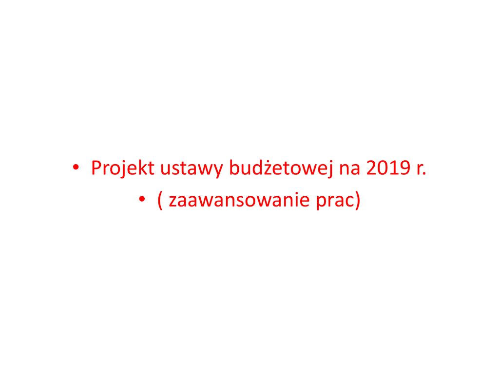 Przygotowanie Projektu Ustawy Bud Etowej Na Rok Ppt Pobierz